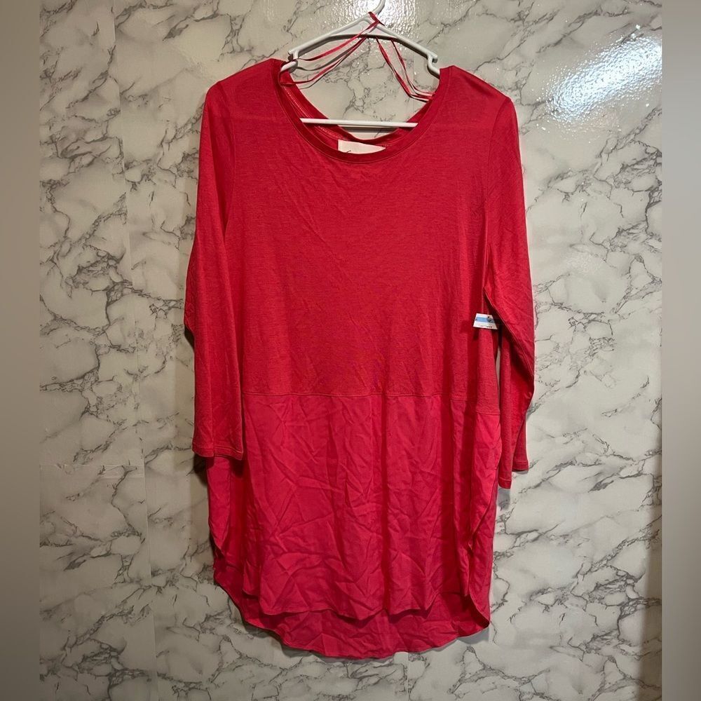 Two by Vince Camuto Split Side Tunic Top Size L